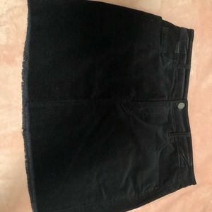BLACK VELVET SKIRT